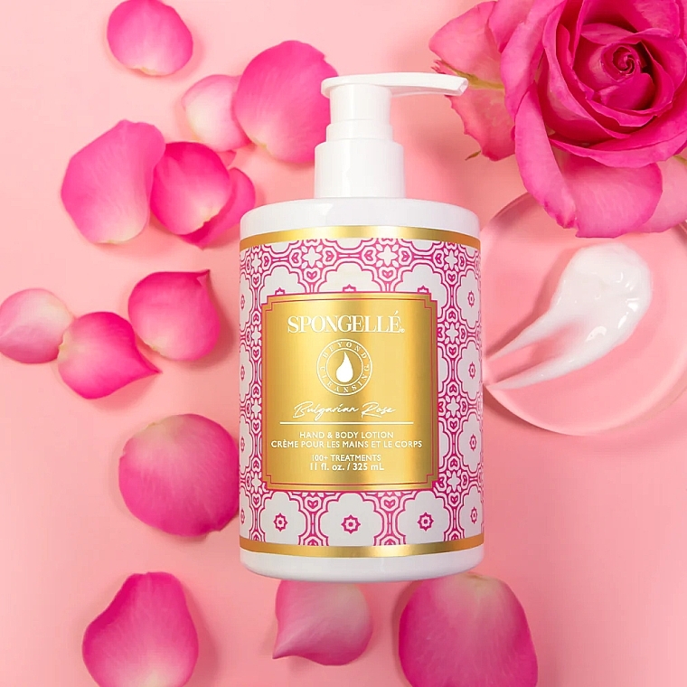 Hand & Body Lotion - Spongelle Bulgarian Rose Hand & Body Lotion — photo N1