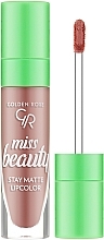 Fragrances, Perfumes, Cosmetics Liquid Matte Lipstick - Golden Rose Miss Beauty Stay Matte Lipcolor