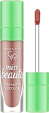 Liquid Matte Lipstick - Golden Rose Miss Beauty Stay Matte Lipcolor — photo N1