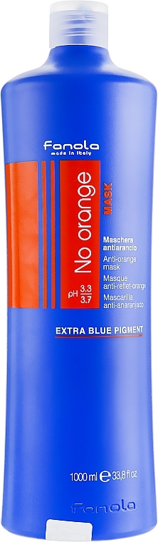 Dark Color-Treated Hair Mask - Fanola No-Orange Mask — photo N6