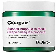 Fragrances, Perfumes, Cosmetics Repairing Centella Asiatica Gel Mask - Dr. Jart+ Cicapair Sleepair Ampoule-in Mask