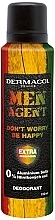 Fragrances, Perfumes, Cosmetics Deodorant Spray - Dermacol Men Agent Don't worry be happy