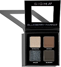 Fragrances, Perfumes, Cosmetics Eyeshadow Palette - Sigma Beauty Blueberry Parfait Eyeshadow Quad