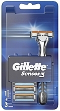 Shaver With 3 Cartridges - Gillette Sensor 3 — photo N5