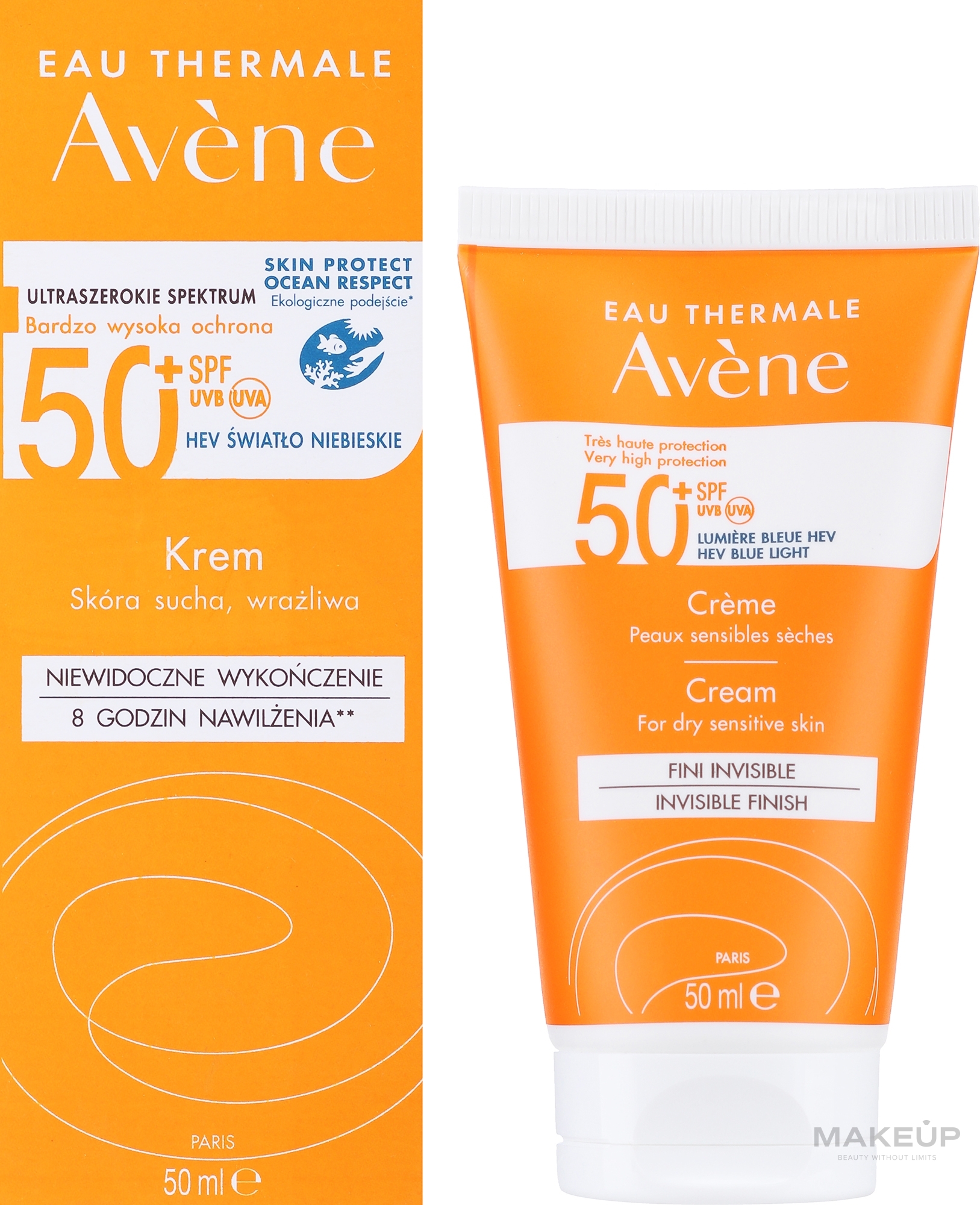 Sunscreen for Dry Skin - Avene Tres Haute Protection SPF50+ — photo 50 ml