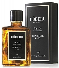 Heavy Beard Oil - Noberu Of Sweden №104 Tobacco Vanilla Heavy Beard Oil — photo N1