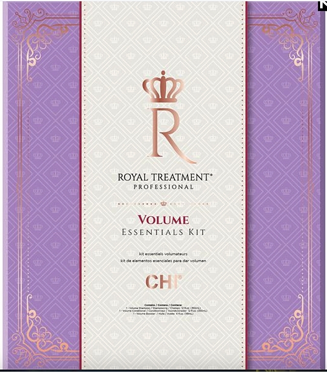 Set - CHI Royal Treatment Volume Essentials Kit (shm/355ml + cond/355ml + booster/118ml) — photo N1