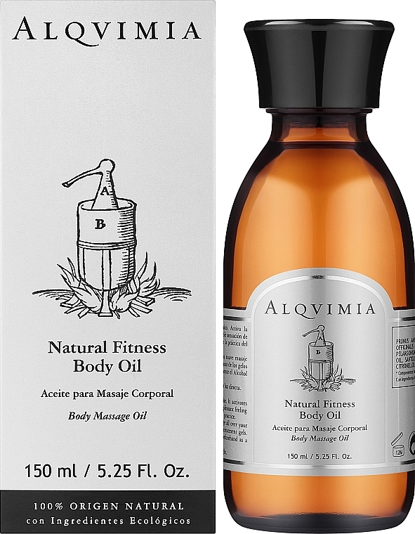 Fitness Massage Oil - Alqvimia Natural Fitness Body Oil — photo N4