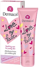 Fragrances, Perfumes, Cosmetics Pear and Watermelon Scented Face Emulsion - Dermacol Love My Face Pear & Watermelon Scent Face Cream