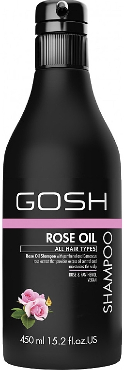 Rose Oil Hair Shampoo - Gosh Rose Oil Shampoo — photo N3