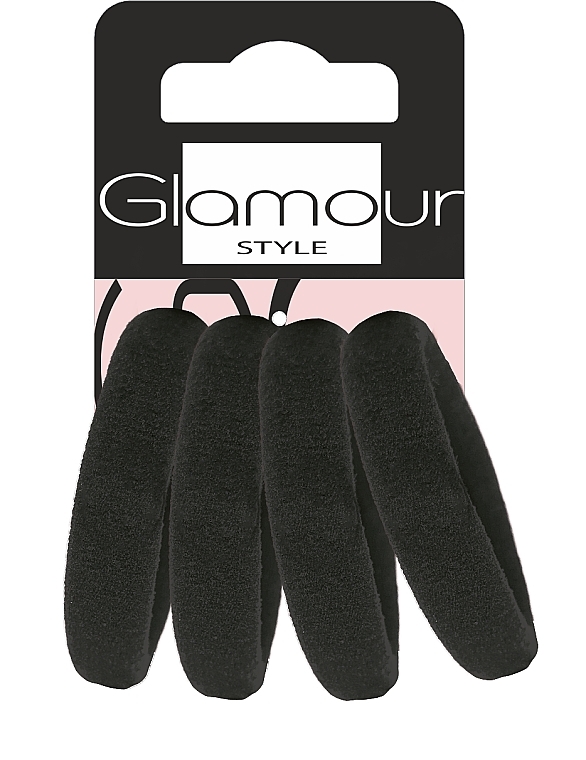 Wide Hair Ties, 417534, black - Glamour — photo N4