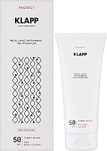 Sunscreen Body Lotion - Klapp Multi Level Performance Sun Body Lotion SPF50 — photo N2