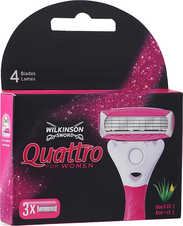 Replaceable Cartridges - Wilkinson Sword Quattro For Women — photo N1