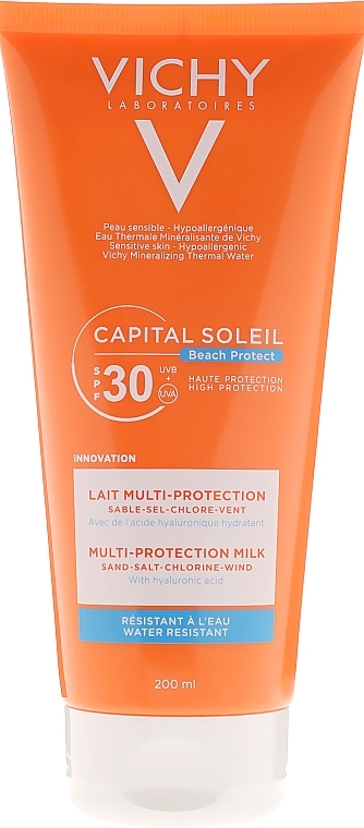 Multifunctional Milk - Vichy Capital Soleil Beach Protect Lait Multi Protection SPF30  — photo N1