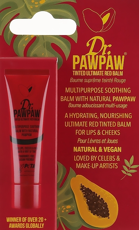 Red Lip Balm - Dr. PAWPAW Tinted Ultimate Red Balm — photo N2