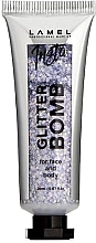 Liquid Glitter, 20 ml - LAMEL Make Up Insta Glitter Bomb for Face & Body — photo N1