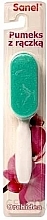 Fragrances, Perfumes, Cosmetics Cosmetic Pumice with Handle 'Orchidea', turquoise - Sanel