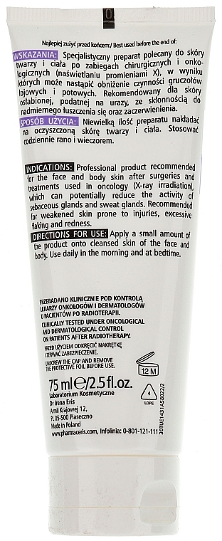 Soothing & Regenerating Face & Body Cream - Pharmaceris X XRay-Liposubtilium Sooting and Regenerating Cream For Face and Body — photo N2