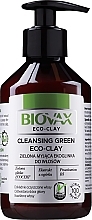 Fragrances, Perfumes, Cosmetics Green Clay & Cucumber Conditioner, B-5 - L'biotica Biovax Eco Cleansing Green Eco-Clay