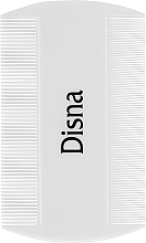 Fragrances, Perfumes, Cosmetics Fine-Tooth Comb, double-sided 9.5 cm, Pe-139, white - Disna