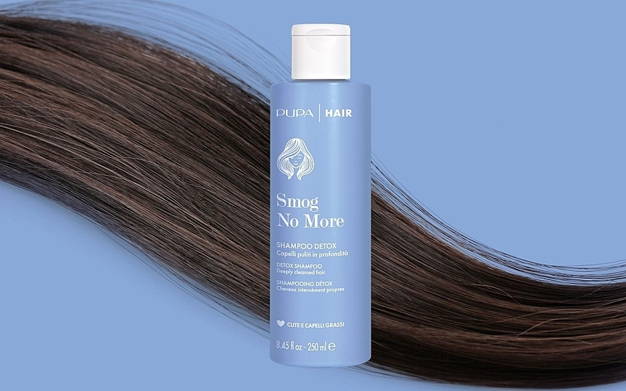 Shampoo for Oily Hair & Scalp - Pupa Smog No More Detox Shampoo — photo N2