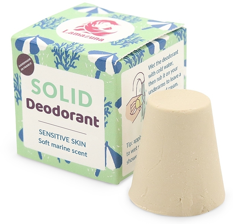 Solid Deodorant for Sensitive Skin "Marine Scent" - Lamazuna Solid Deodorant Sensitive With Marine — photo N1