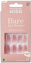 Fragrances, Perfumes, Cosmetics False Nails Set with Glue, medium - Kiss Bare But Better Nails Nude Nude