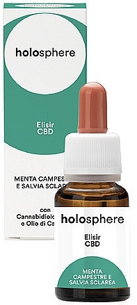 Cannabidiol-Based Concentrated Elixir for Face, Body and Hair - Sapone Di Un Tempo Holosphere CBD Elisir — photo N1