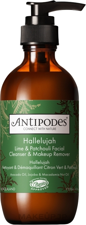 Patchouli & Lime Cleanser - Antipodes Hallelujah Lime & Patchouli Facial Cleanser & Makeup Remover — photo 200 ml