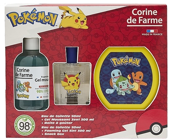 Corine De Farme Pokemon - Set (edt/50ml + sh/gel/300ml + acc/1pc)	 — photo N1