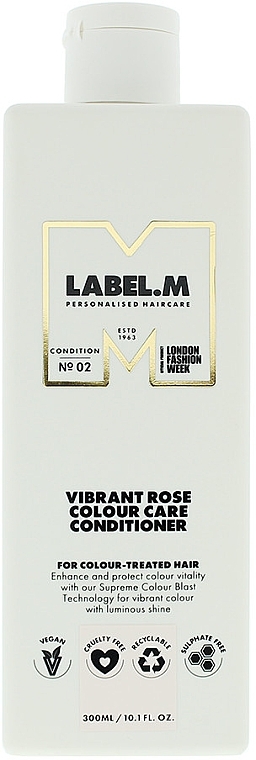 Conditioner for Colored Hair - Label.M Vibrant Rose Color Care Conditioner — photo N1