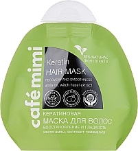 Fragrances, Perfumes, Cosmetics Keratin Hair Mask "Repair, Shine & Smoothness" - Cafe Mimi Keratin Hair Mask