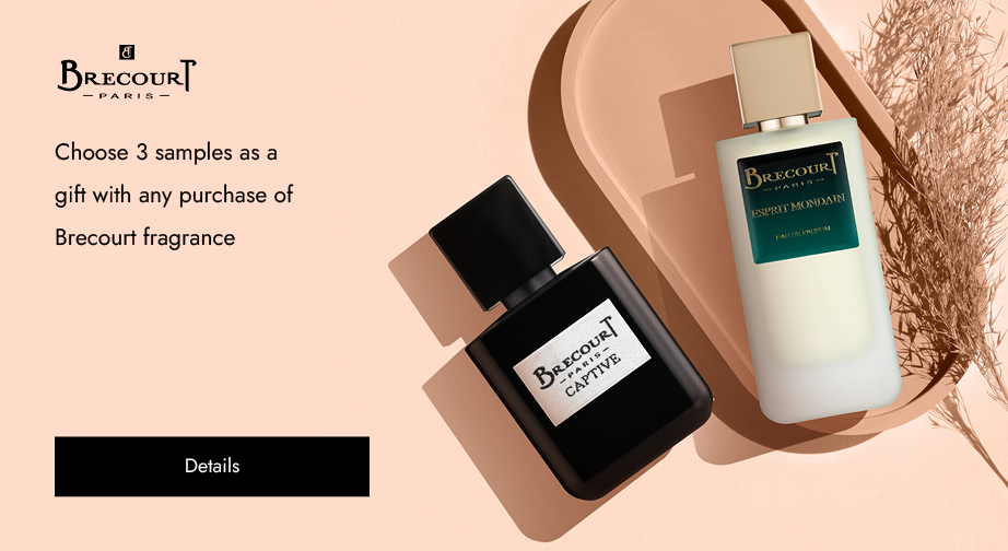 Buy any Brecourt fragrance and choose 3 free samples