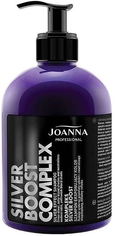 Shampoo for Blond and Gray Hair - Joanna Professional Silver Boost Complex Hair Shampoo — photo N1