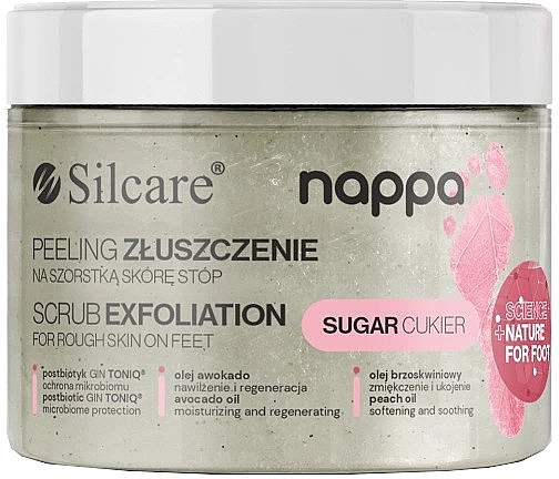 Exfoliating Sugar Scrub for Rough Feet - Silcare Nappa Exfoliating Sugar Scrub For Rough Skin — photo N1