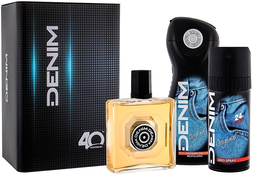 Denim Original - Set (ash/lot/100ml + deo/150ml + sh/gel/250ml) — photo N1