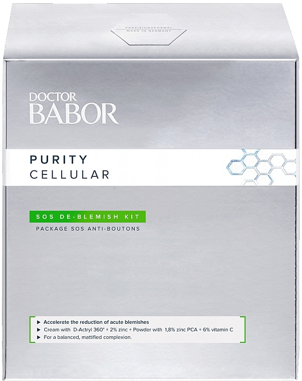 Anti-Acne Set - Babor Doctor Purity Cellular SOS De-Blemish Kit (cr/50ml + powder/5g) — photo N2