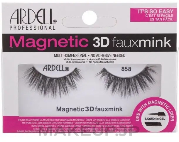 Magnetic False Lashes - Ardell Magnetic Lash 3D Faux Mink 858 — photo 2 szt.