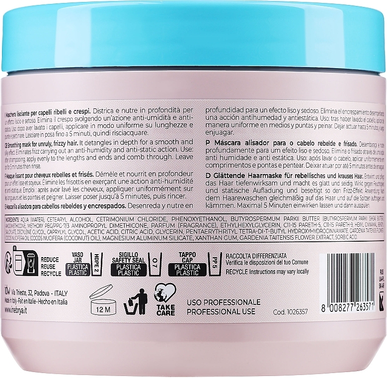 Coarse & Unruly Hair Mask - Inebrya Ice Cream Liss-Pro Liss Perfect Mask — photo N2