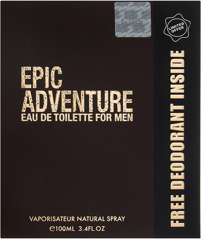 Emper Epic Adventure - Set (edt/100ml + deo/200ml) — photo N1