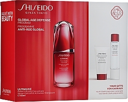 Fragrances, Perfumes, Cosmetics Set - Shiseido Ultimune Global Age Defence Set (conc/50ml + foam/30ml + softner/30ml)