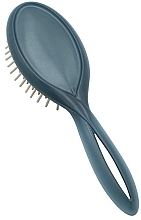 Hair Brush, blue - Acca Kappa Infinito Brush Long Wooden Pins — photo N2