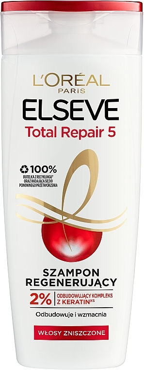 Repair Shampoo "Total Repair 5" - L'Oreal Paris Elseve Total Repair 5 Shampoo — photo N1