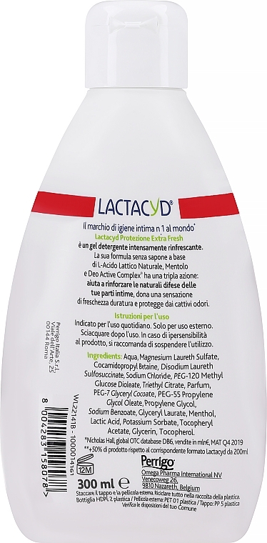 Fresh Intimate Wash Gel withou Dispenser - Lactacyd Body Care (without box) — photo N8
