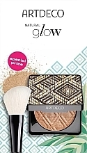 Set - Artdeco Glow Bronzer & Powder Brush Set (powder/10g + brush/1pcs) — photo N1