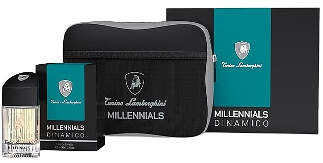 Tonino Lamborghini Millenials Dinamico - Set (edt/40ml + pouch) — photo N2