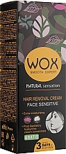 Fragrances, Perfumes, Cosmetics Face Depilation Cream "Sensitive" - WOX Smooth Expert Hair Removal Cream Face
