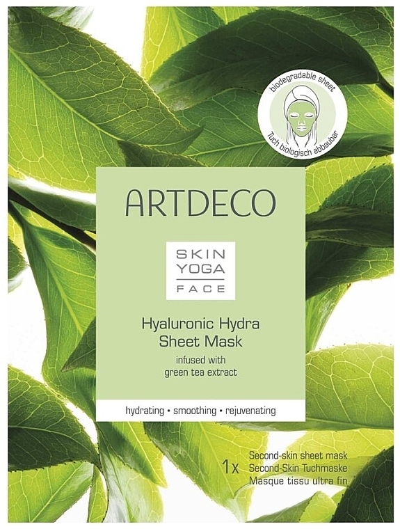 Face Sheet Mask - Artdeco Skin Yoga Face Hyaluronic Hydra Sheet Mask — photo N1