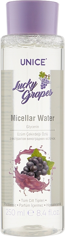 Micellar Water with Grape Seed Extract - Unice — photo N5