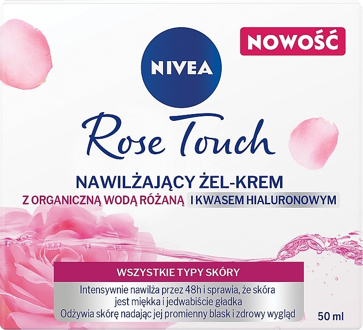 Moisturizing Gel Cream - Nivea Rose Touch — photo N1